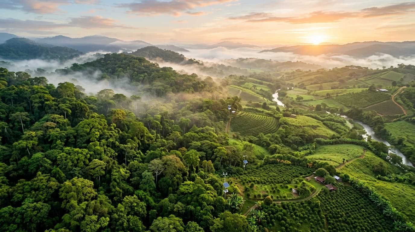 Wald und landwirtschaftliche Flächen im Kontext von EUDR, Lieferketten und Risiken