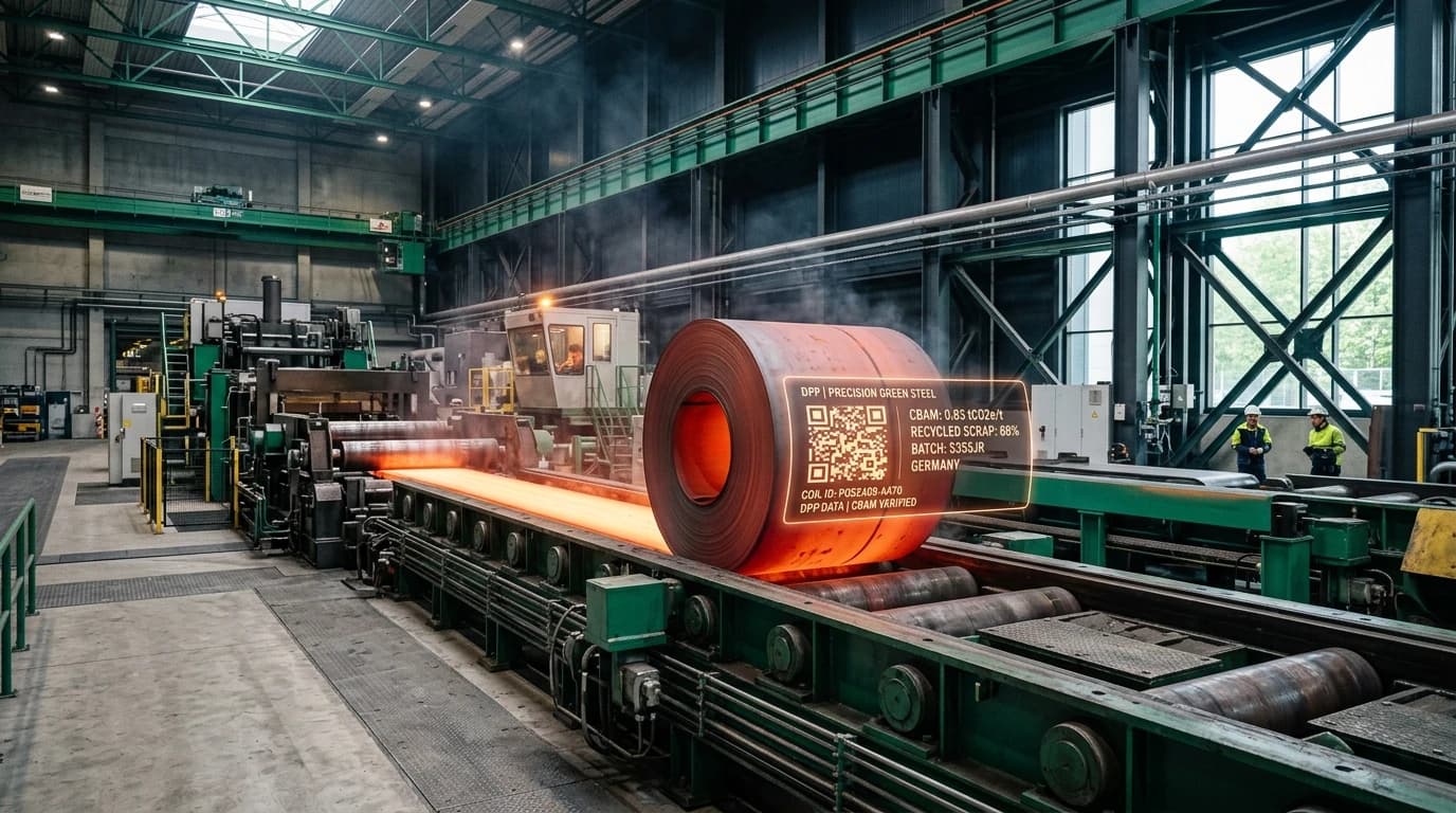 Steel Digital Product Passport ESPR readiness, CBAM embedded carbon and scrap traceability