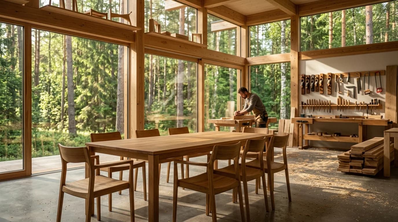 Matériaux du meuble, sources de bois et preuves fournisseurs