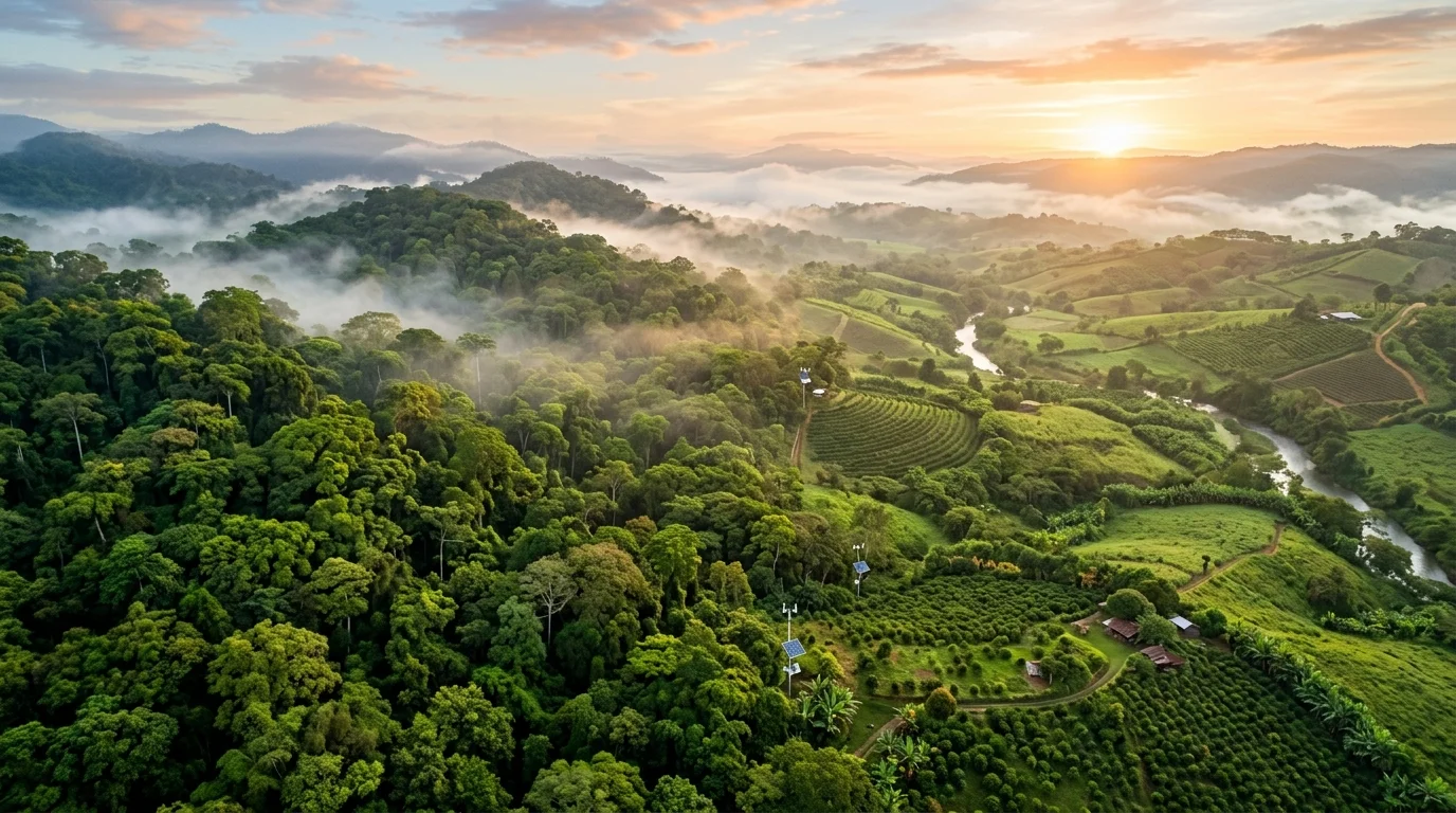 Wald und landwirtschaftliche Flächen im Kontext von EUDR, Lieferketten und Risiken
